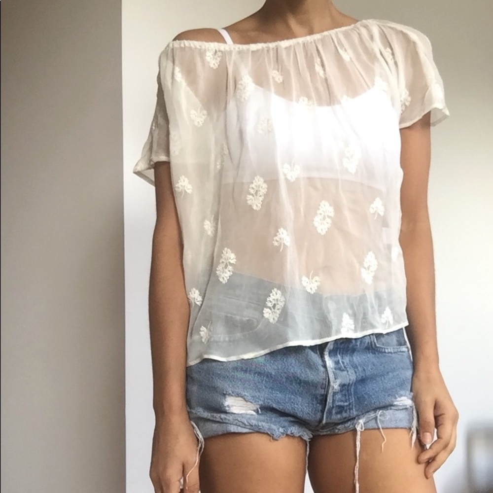 Romantic 💗Super cute Chiffon Tunic 💗Medium